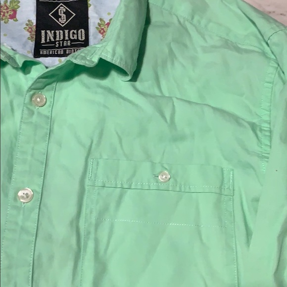 INDIGO STAR American Vintage men’s Button down S - Picture 5 of 6
